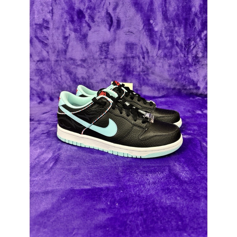 💈 Nike Dunk Low SE Grade School Barber Shop Black DN3351-001 Sz 5.5y / 7womens - Picture 2 of 8